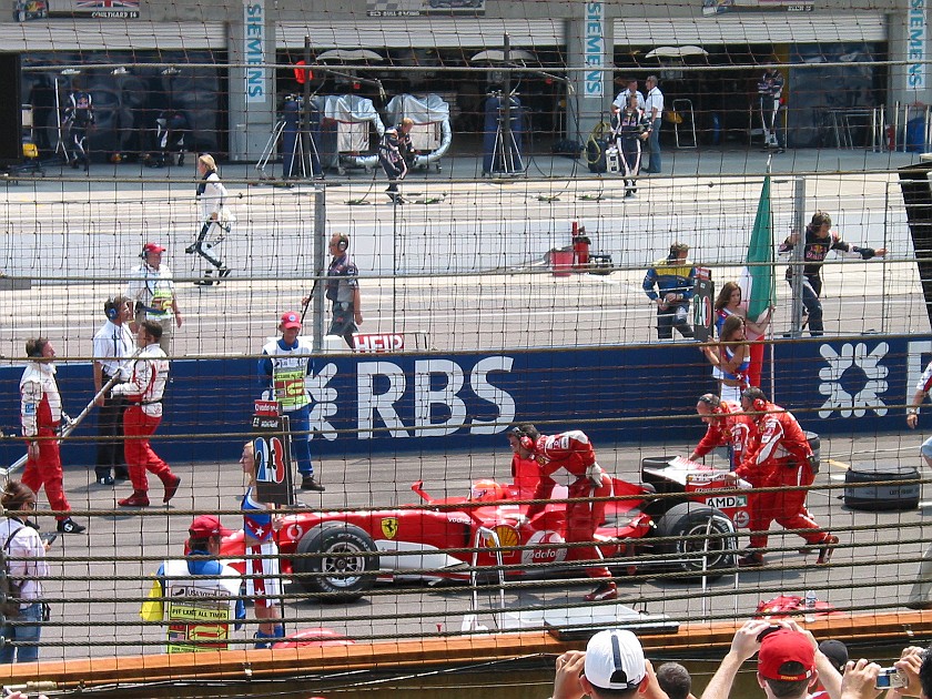 Formula 1 US Grand Prix, Indianapolis Motor Speedway. Start Grid. Indianapolis. .