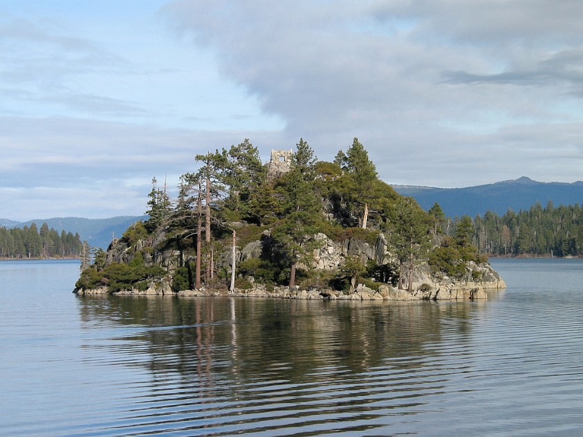 Lake Tahoe and the Surrounding Area. Fannette Island, Emerald Bay. Lake Tahoe. .