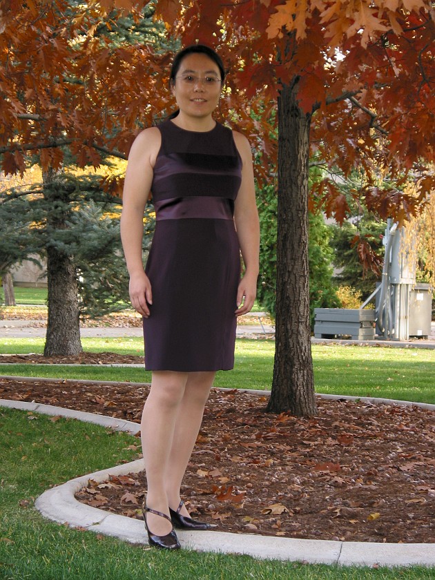 Jun and Thomas' Wedding. Jun at the State Capitol Park. Carson City. .