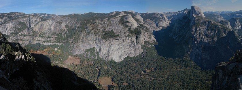 Yosemite National Park. Yosemite Valley View from Glacier Point. Yosemite National Park. .