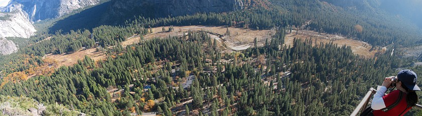 Yosemite National Park. Yosemite Valley from the Top of Upper Yosemite Fall. Yosemite National Park. .