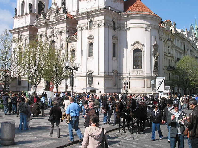 Staré Mesto (Old Town). Kostel Sv. Mikuláse (Chruch of St. Nicholas). Prague. .