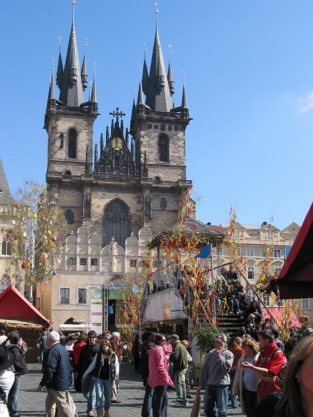 Staré Mesto (Old Town). Kostel Panny Marie Pred Týnem (Chruch of our Lady before Týn). Prague. .