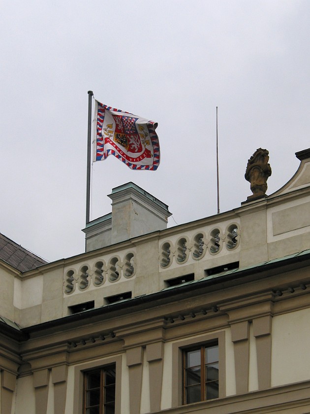 Pražský Hrad (Prague Castle). Flag. Prague. .