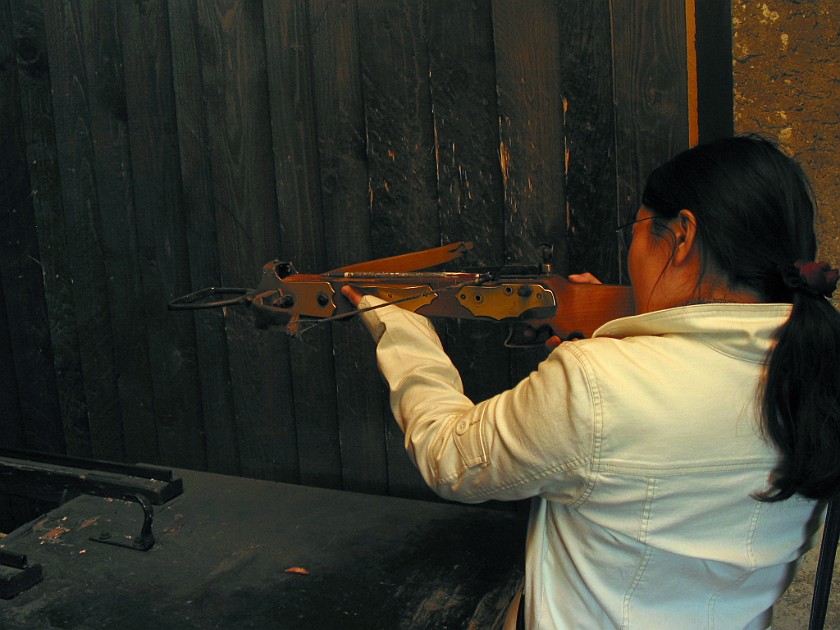 Pražský Hrad (Prague Castle). Crossbow Shooting. Prague. .
