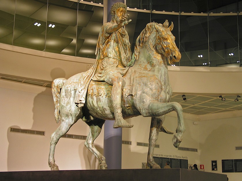 Capitoline Museum. Statue of Marcus Aurelius. Rome. .