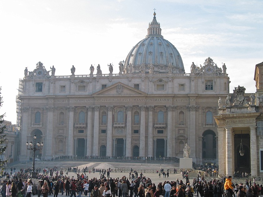 St. Peter's Basilica. Main Portal. Vatican City. .