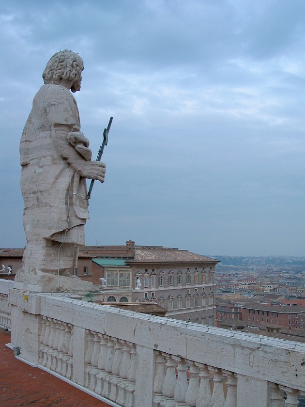 St. Peter's Basilica. Roof. Vatican City. .