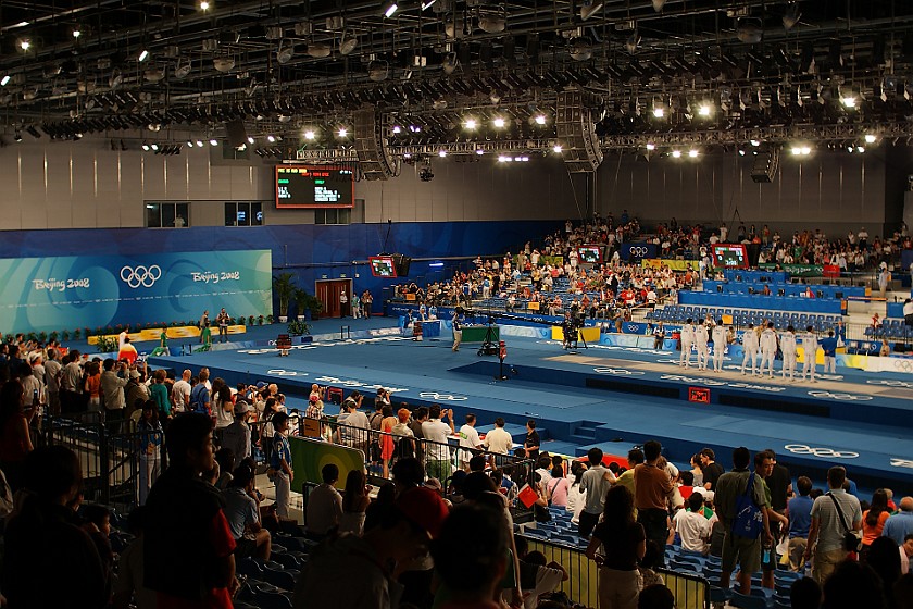Men's Team Epee Bronze and Gold Medal Matches. Fencing Hall. Beijing. .
