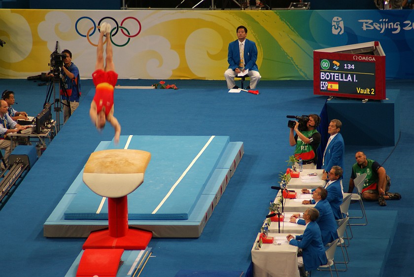 Gymnastics Artistic Finals. Men's vault final. Beijing. .