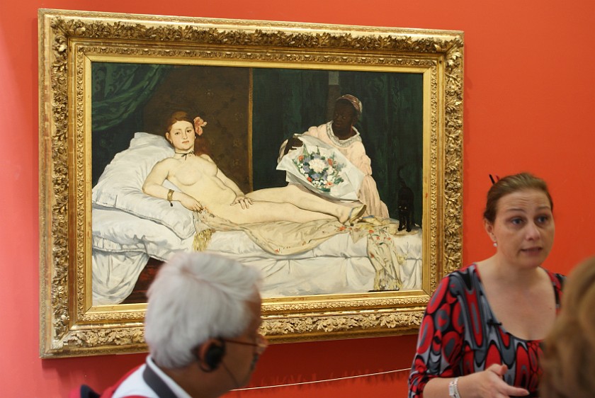 Musée d'Orsay. Olympia by Edouard Manet, Musée d'Orsay. Paris. .