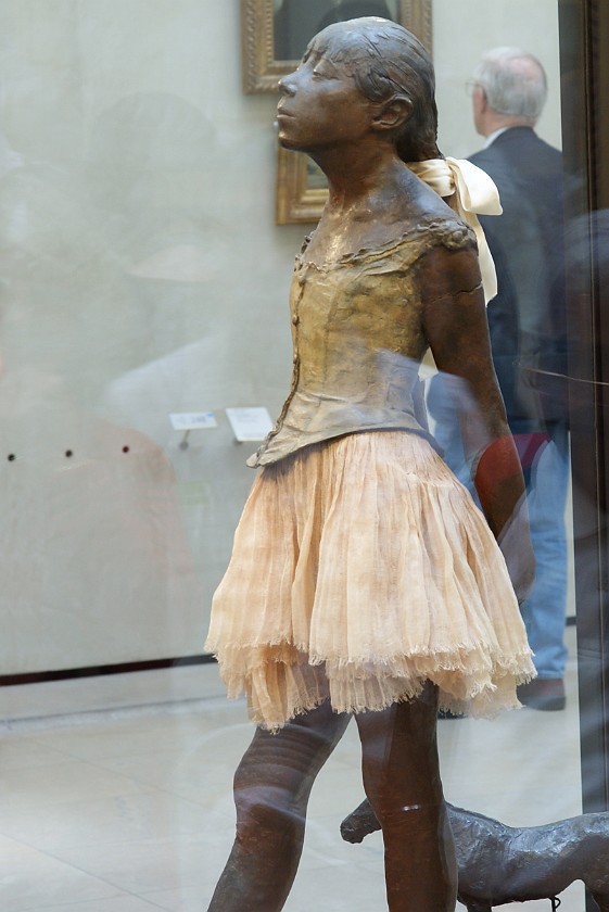 Musée d'Orsay. Petite danseuse de 14 ans by Edgar Degas, Musée d'Orsay. Paris. .