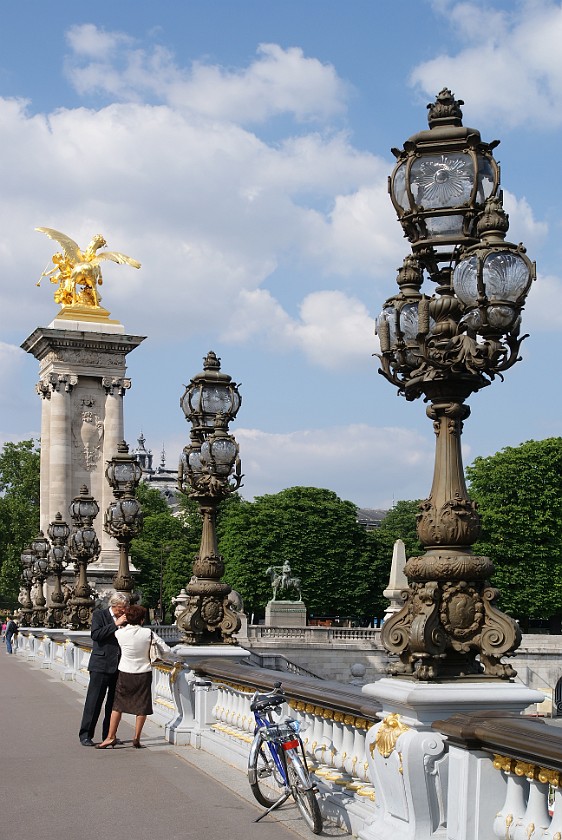 Bicycle Tour with Fat Tire Bike Tours. Pont Alexandre III. Paris. .