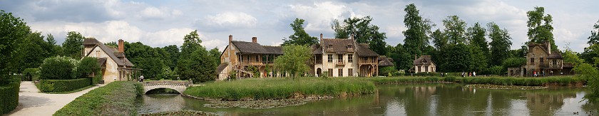 Chateau Gardens of Versailles. Queen's Hamlet. Versailles. .