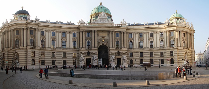 Spanish Riding School Vienna. Main Entrance Michaelerkuppel. Vienna. .