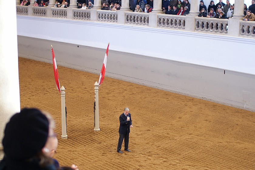 Spanish Riding School Vienna. Commentator. Vienna. .