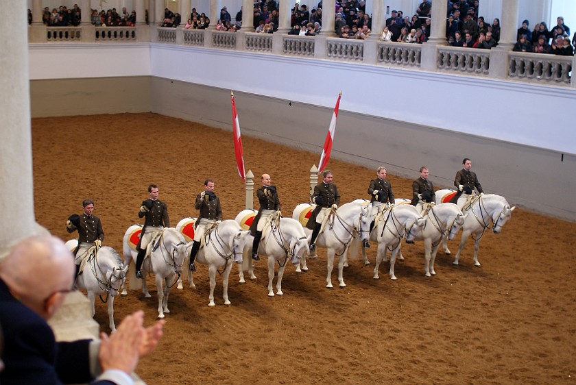 Spanish Riding School Vienna. Great School Quadrille. Vienna. .