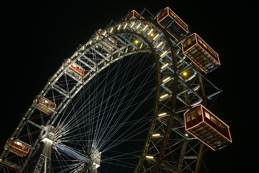 Prater. Giant Ferris Wheel. Vienna. .