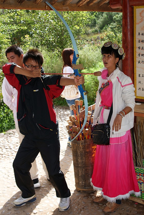 Dongba Village. Archery. Dongba Village. .
