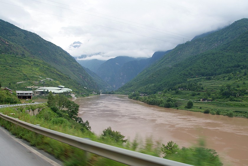 Daytrip to the Tiger Leaping Gorge. South-west entrance of the gorge. Tiger Leaping Gorge. .