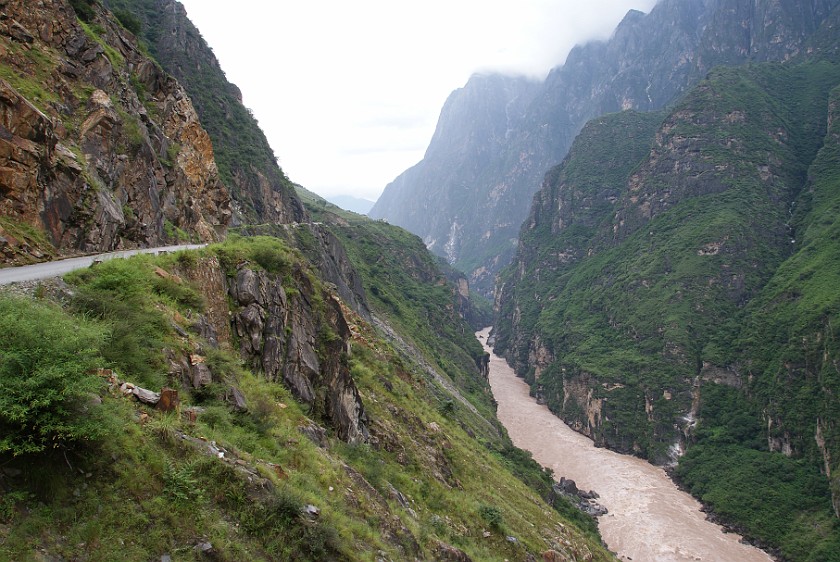 Daytrip to the Tiger Leaping Gorge. Northern road of the Tiger Leaping Gorge. Tiger Leaping Gorge. .