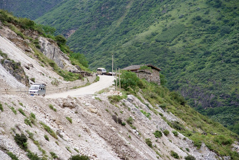 Daytrip to the Tiger Leaping Gorge. Northern road of the Tiger Leaping Gorge. Tiger Leaping Gorge. .