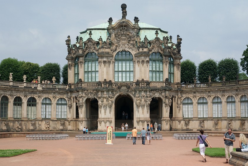 Zwinger. Rear house. Dresden. .