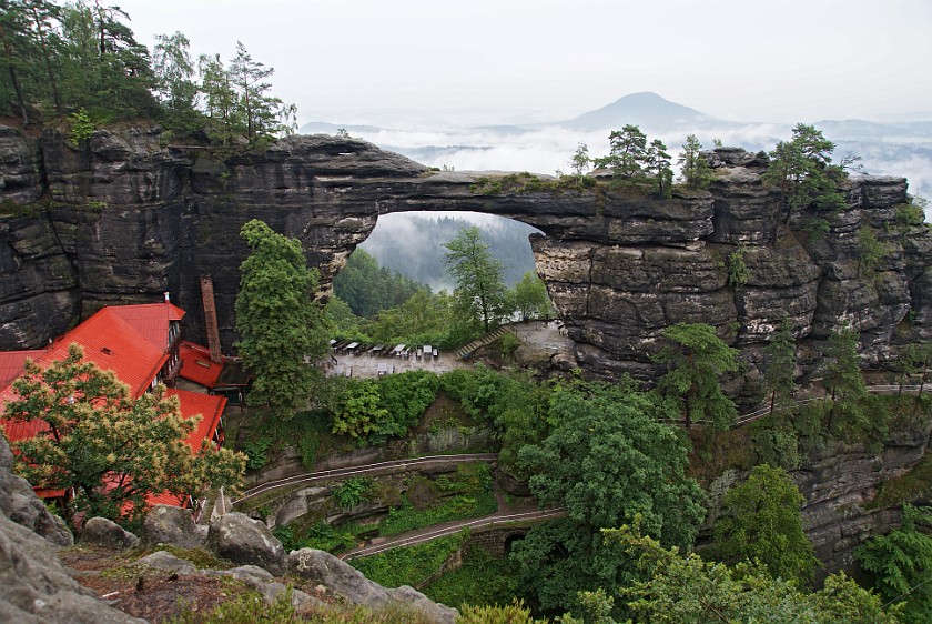 Pravcickà Brána. Arc. near Hrensko. .