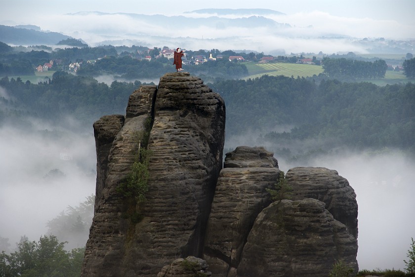 Bastei. Monk's rock. Saxon Switzerland. .
