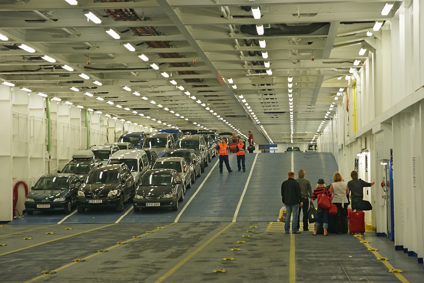 Norröna. Car deck. Esbjerg. .