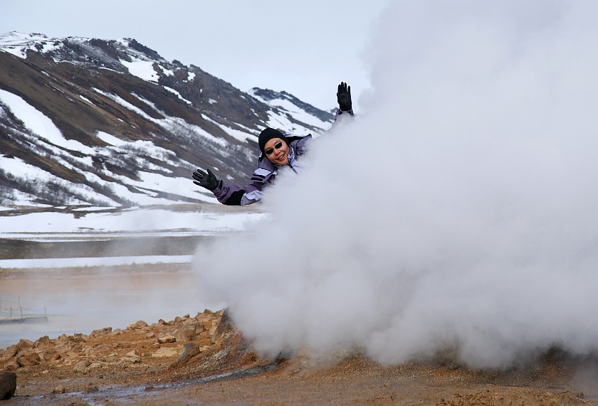 Haverarönd Geothermal Field. Fumarole. Mývatn Region. .