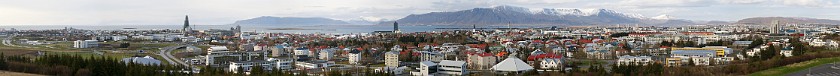 Reykjavík. View on Reykjavík from the Perlan. Reykjavík. .