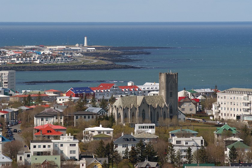 Reykjavík. West view from Hallgrímskirkja. Reykjavík. .