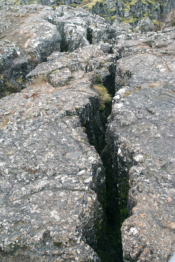 Þingvellir National Park. Fissure. near Reykjavík. .