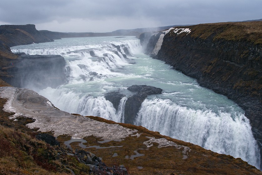 Gullfoss. Waterfall. near Reykjavík. .