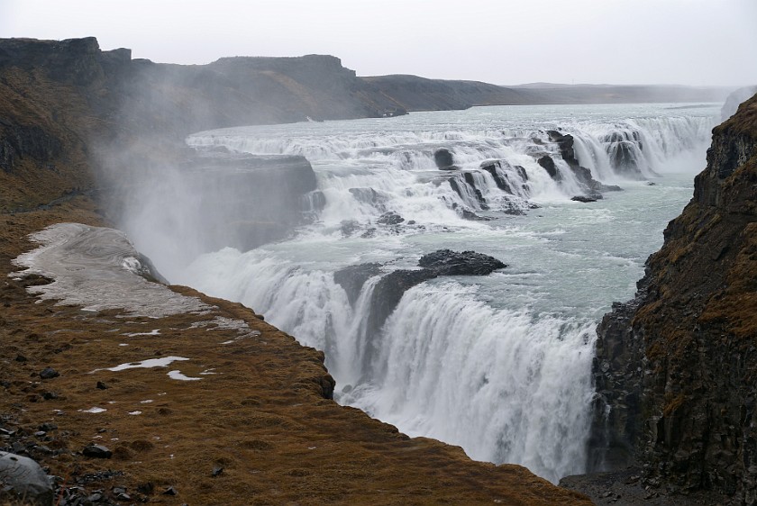 Gullfoss. Waterfall. near Reykjavík. .