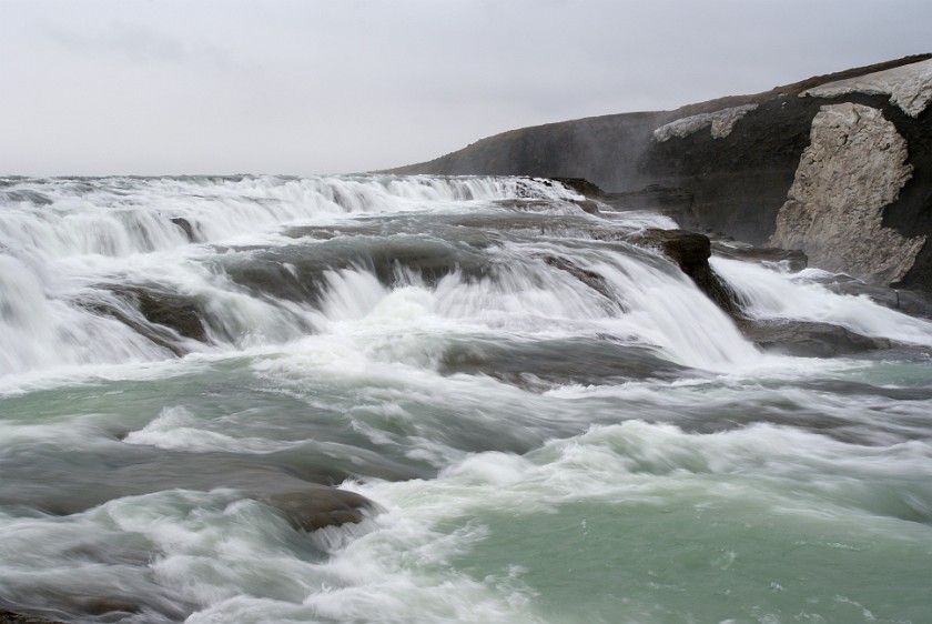 Gullfoss. Upper cascade. near Reykjavík. .
