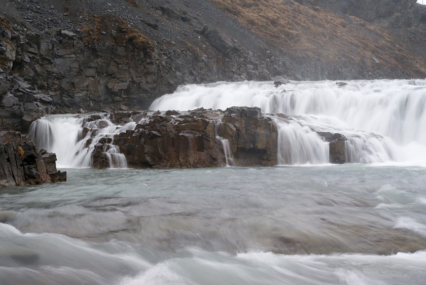 Gullfoss. Upper cascade. near Reykjavík. .