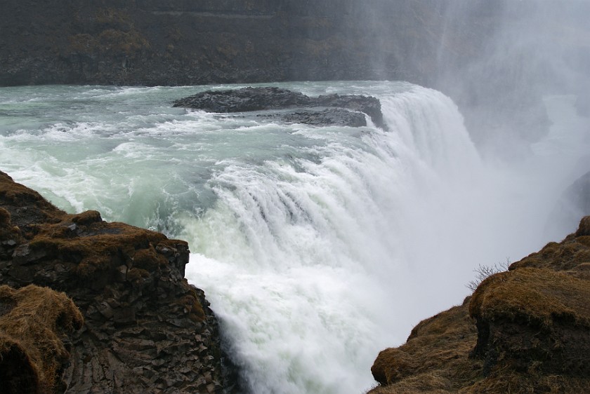 Gullfoss. Lower cascade. near Reykjavík. .