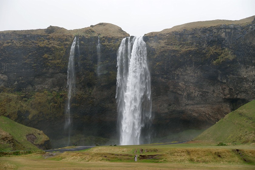 Along the Southern Highway 1. Seljalandsfoss. near Hvolsvöllur. .