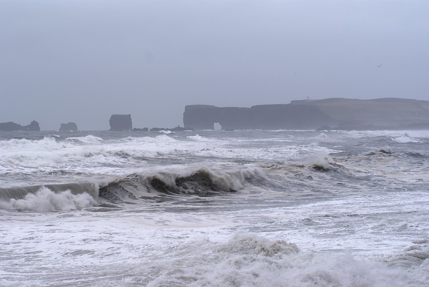 Along the Southern Highway 1. Rock gate of Cape Dyrhólaey . . .