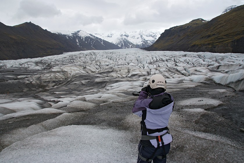 Tour on the Svinafellsjökull Glacier . Glacier. Skaftafell Nationalpark. .
