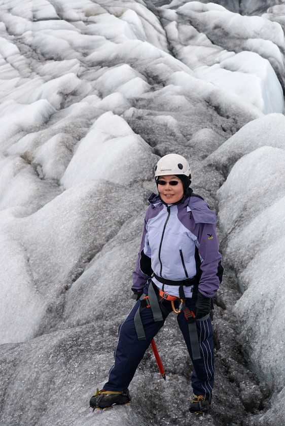 Tour on the Svinafellsjökull Glacier . Ice. Skaftafell Nationalpark. .