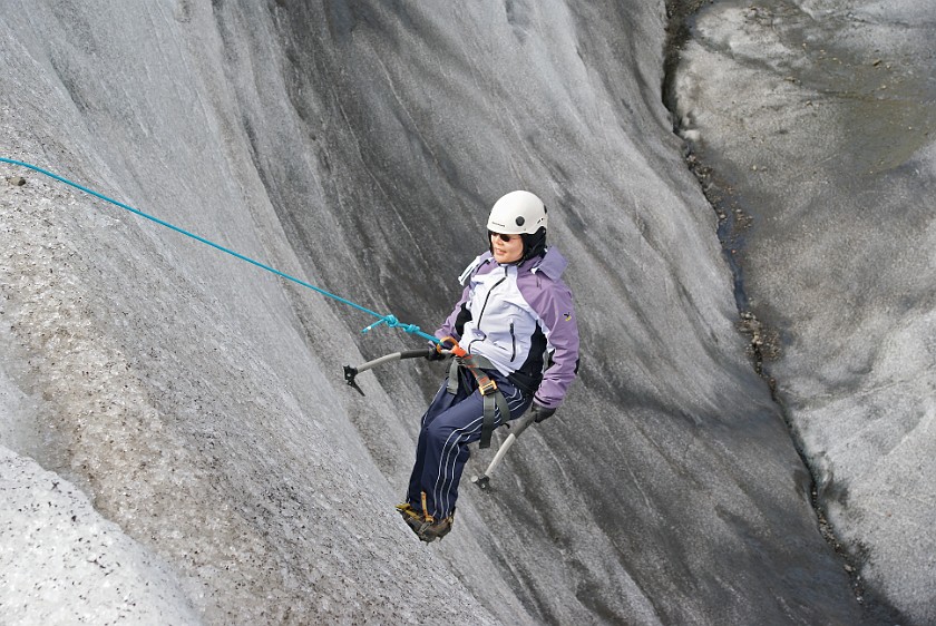 Tour on the Svinafellsjökull Glacier . Ice climbing. Skaftafell Nationalpark. .