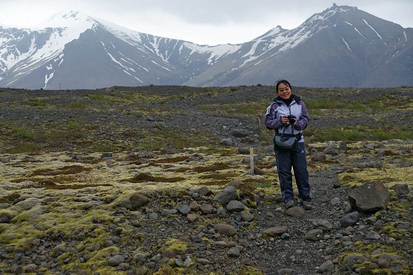 Skaftafellsjökull. Glacial desert land. Skaftafell Nationalpark. .