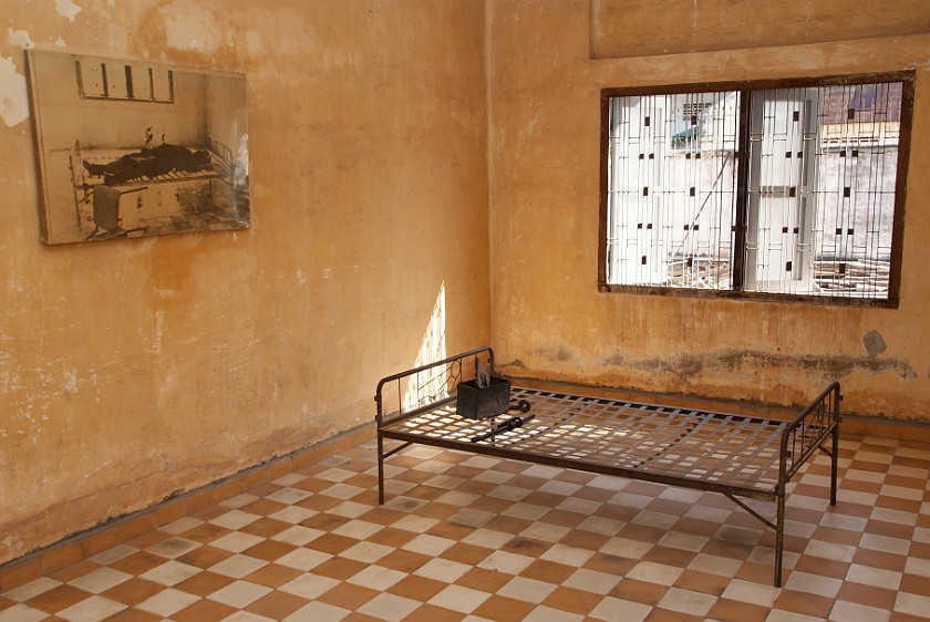 Tuol Sleng Museum. Torture Room. Phnom Penh. .
