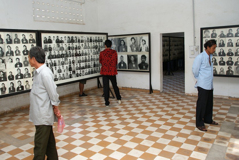 Tuol Sleng Museum. Photos of Victims. Phnom Penh. .