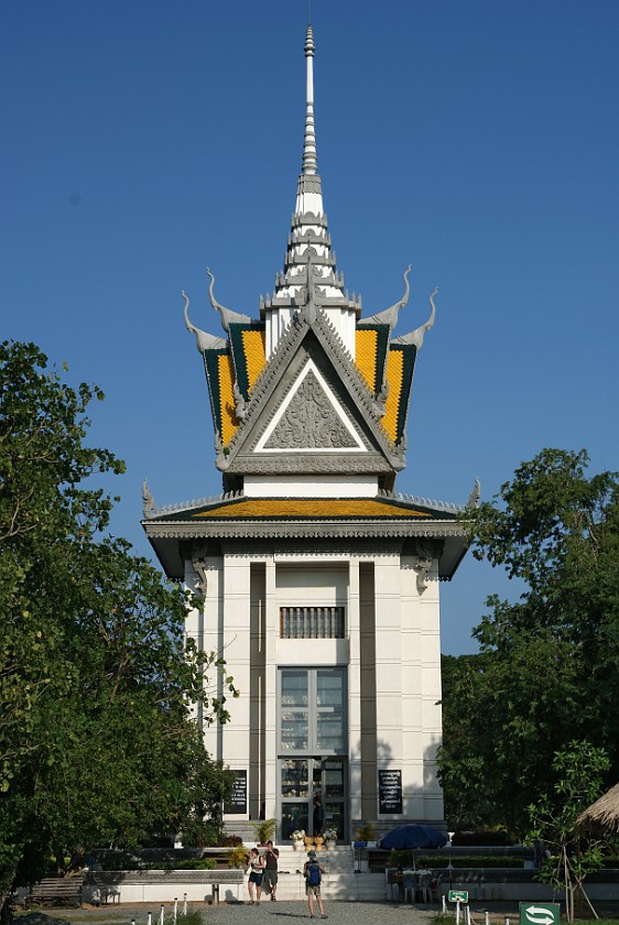 Killing Fields of Choeung Ek. Memorial Stupa. Phnom Penh. .