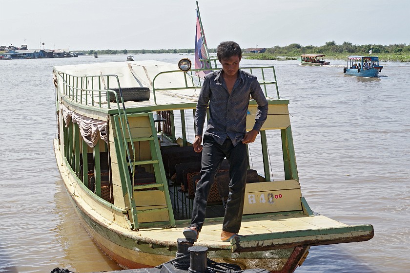 Floating Village of Chong Kneas. Tourist Boat. Chong Kneas. .