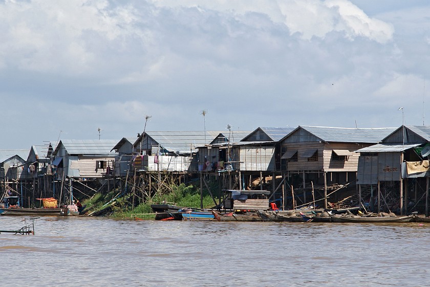 Floating Village of Chong Kneas. Shore Buildings. Chong Kneas. .